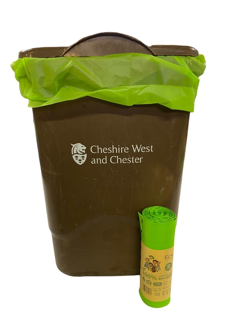 60L Compostable Waste Bags | 1 Roll of 10 Bags | Eco Green Living - Image 2
