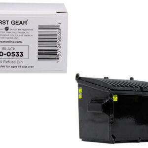 Refuse Trash Bin Black 1/34 Diecast Model by First Gear