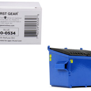Refuse Trash Bin Blue 1/34 Diecast Model by First Gear