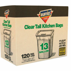 Berry Plastics 6209654 Ruffies Pro 13 gal Trash Bags Twist Ties - 120