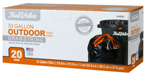 Berry Plastics 144858 True Value 33 Gallon Trash Bag - 20 Count