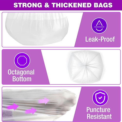 Boxed Disposable Garbage Bag 270 Pieces Puncture Tear Resistant Trash - Image 4