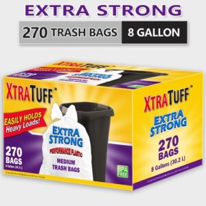 Boxed Disposable Garbage Bag 270 Pieces Puncture Tear Resistant Trash
